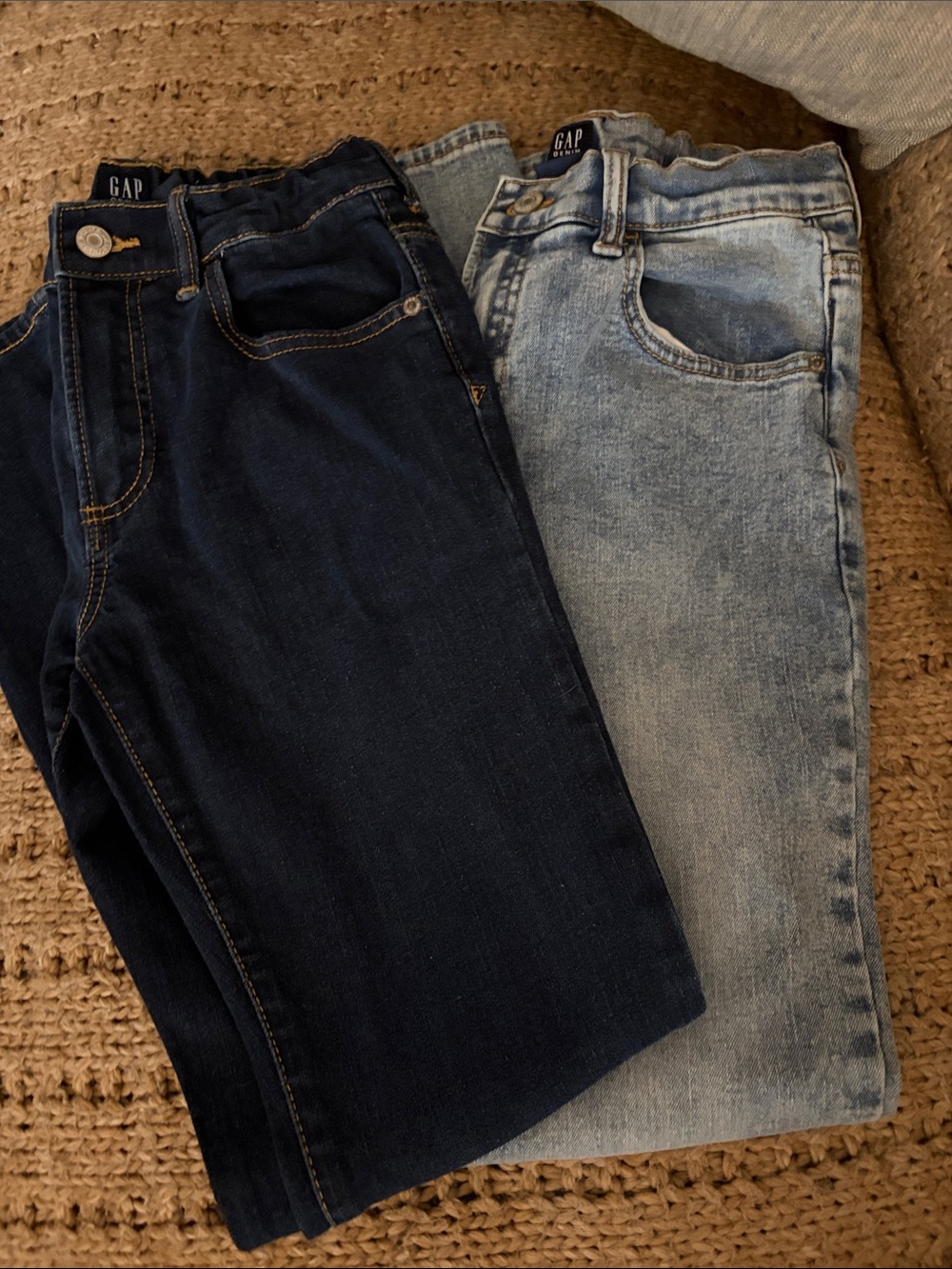 GAP Men's Jeans — Dark Indigo & Light Blue Wash
